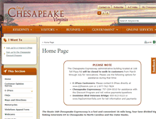 Tablet Screenshot of chesapeakeexpressway.com